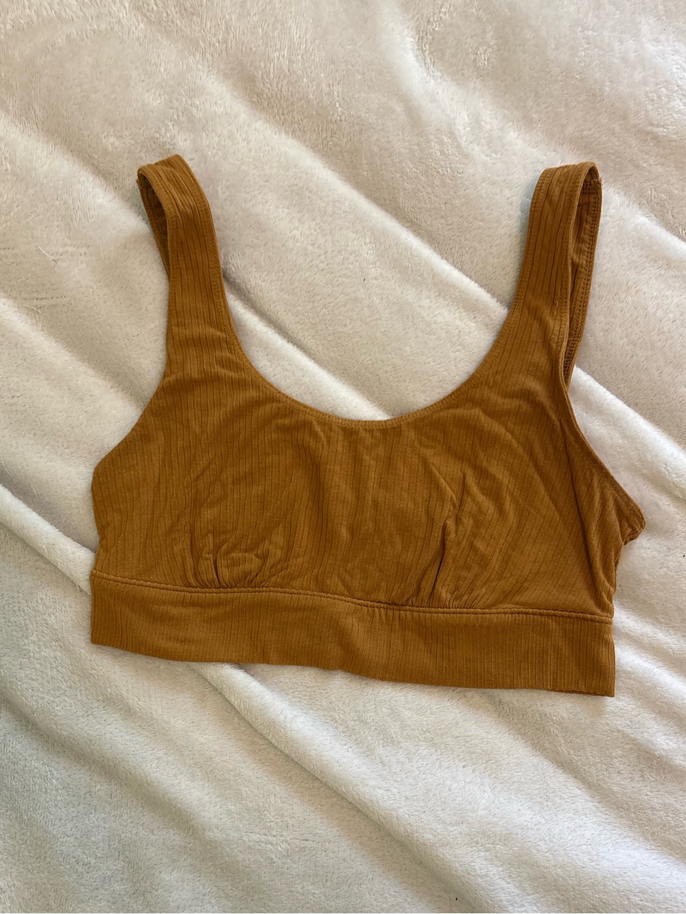 Brown old navy cropped tank top